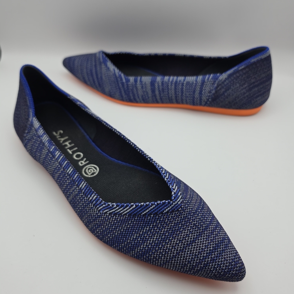 Rothys Retired Blue Point Birdeye size 10.5